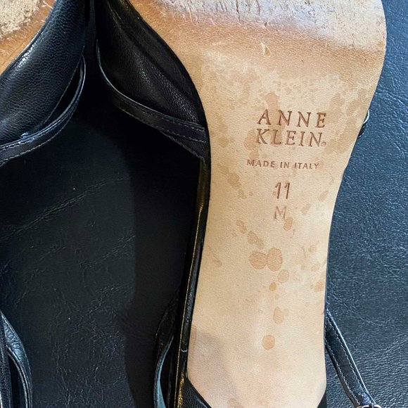 Anne Klein Black Slingback Shoes - Sz 11 Medium - Picture 7 of 7